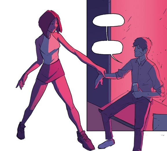 Protagonista Texto 3 en el pub d